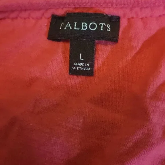 Talbots Women's Size Large Red Long Sleeve Top - Picture 5 of 5